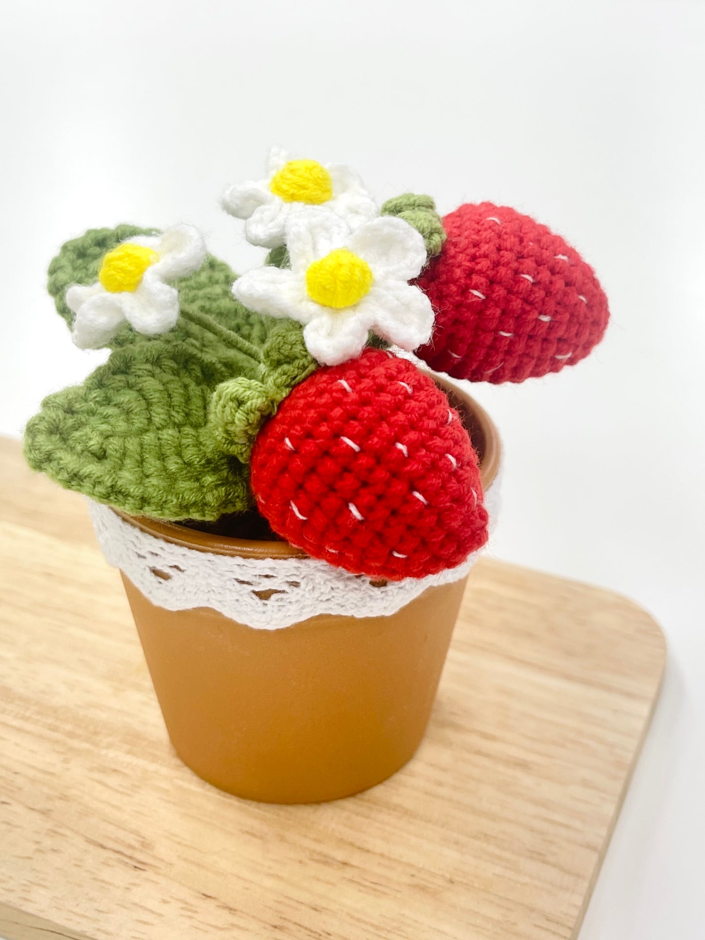 Crochet Strawberry Plant