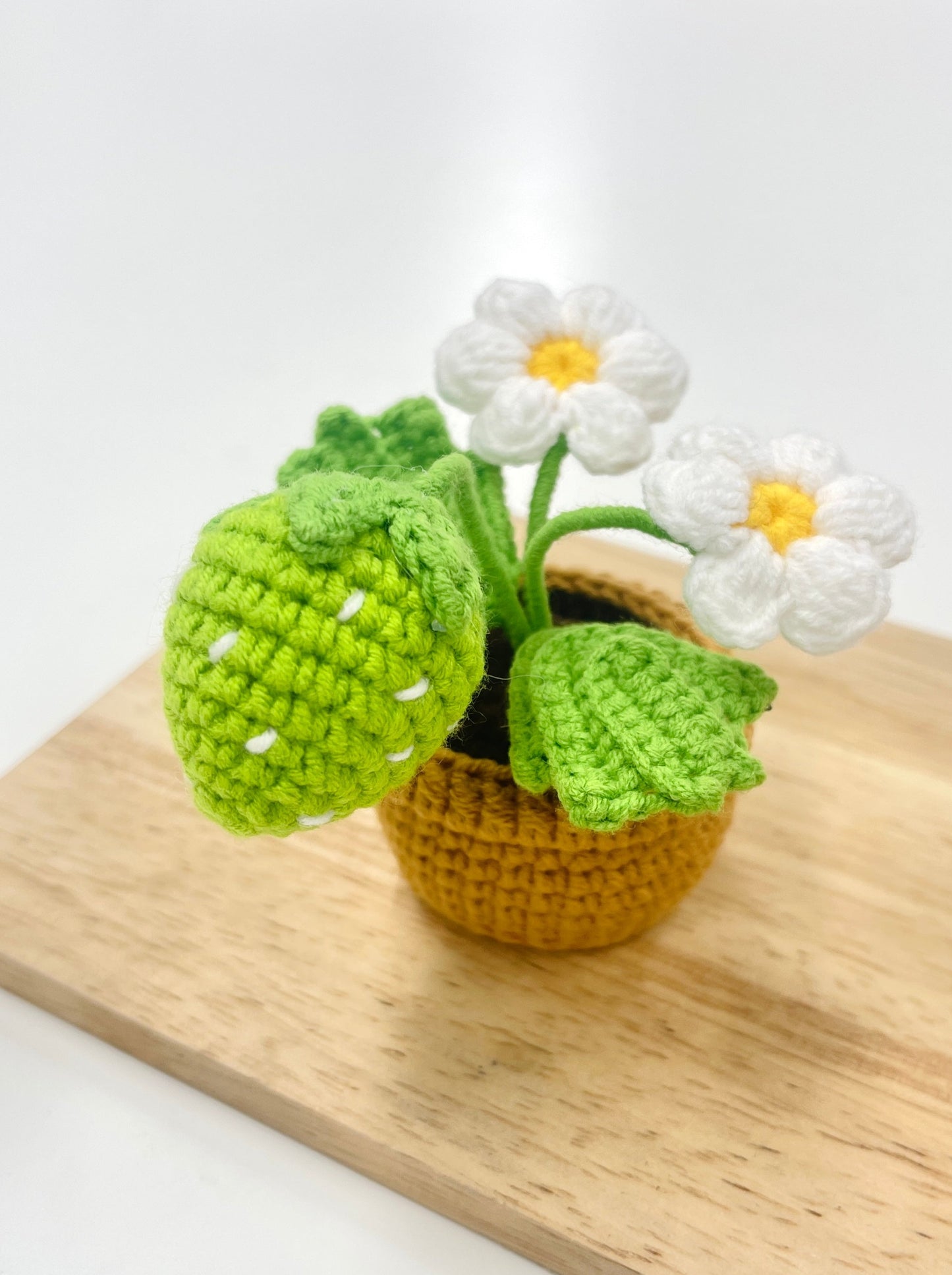 Crochet Growing Strawberry Plant