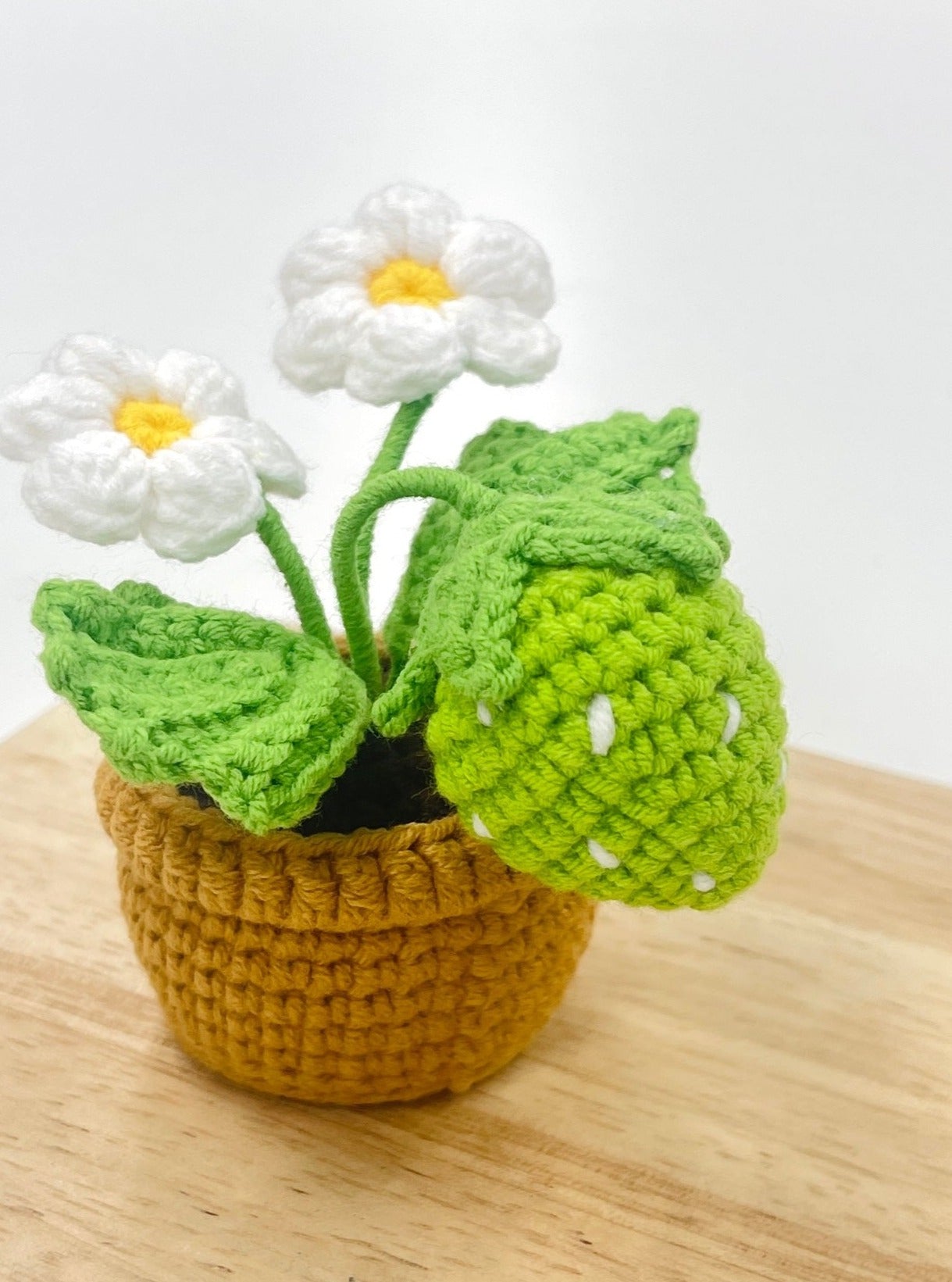 Crochet Growing Strawberry Plant