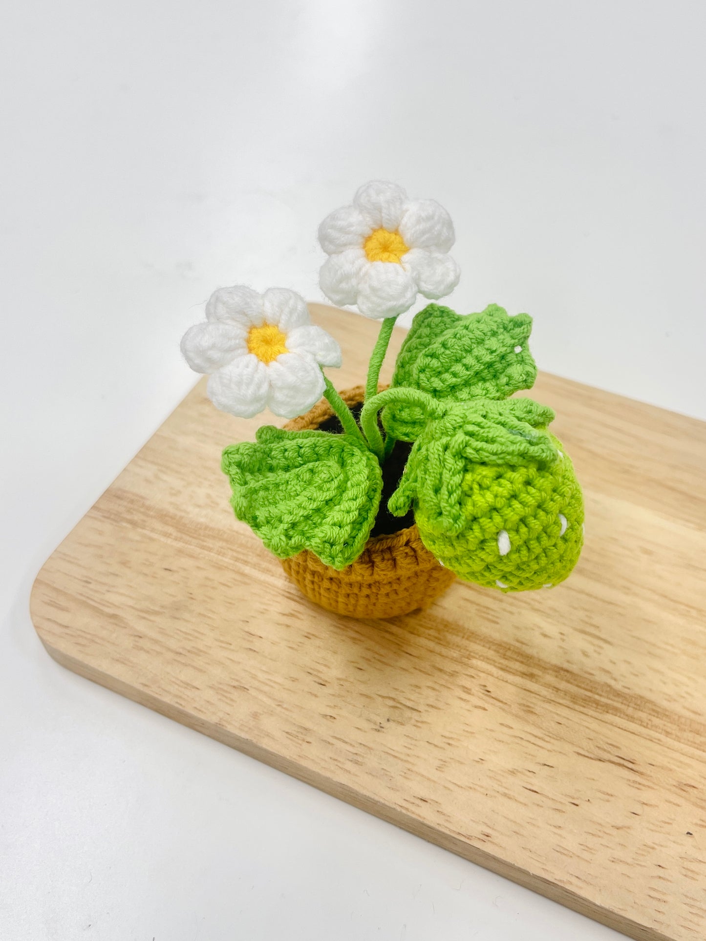 Crochet Growing Strawberry Plant