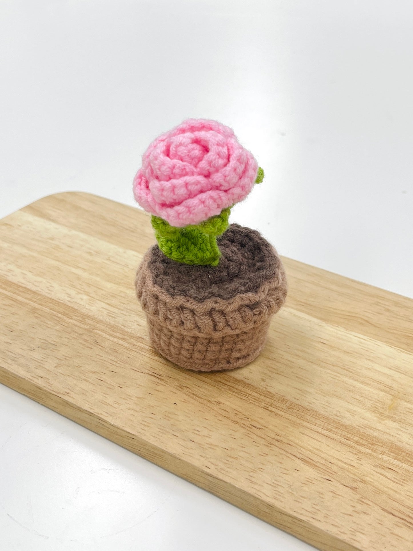 Crochet Rose Plant