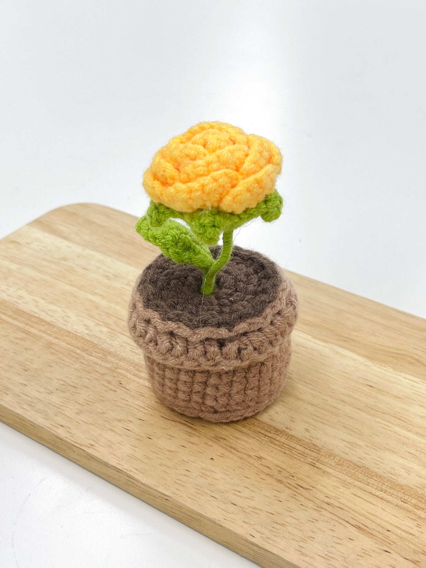 Crochet Rose Plant