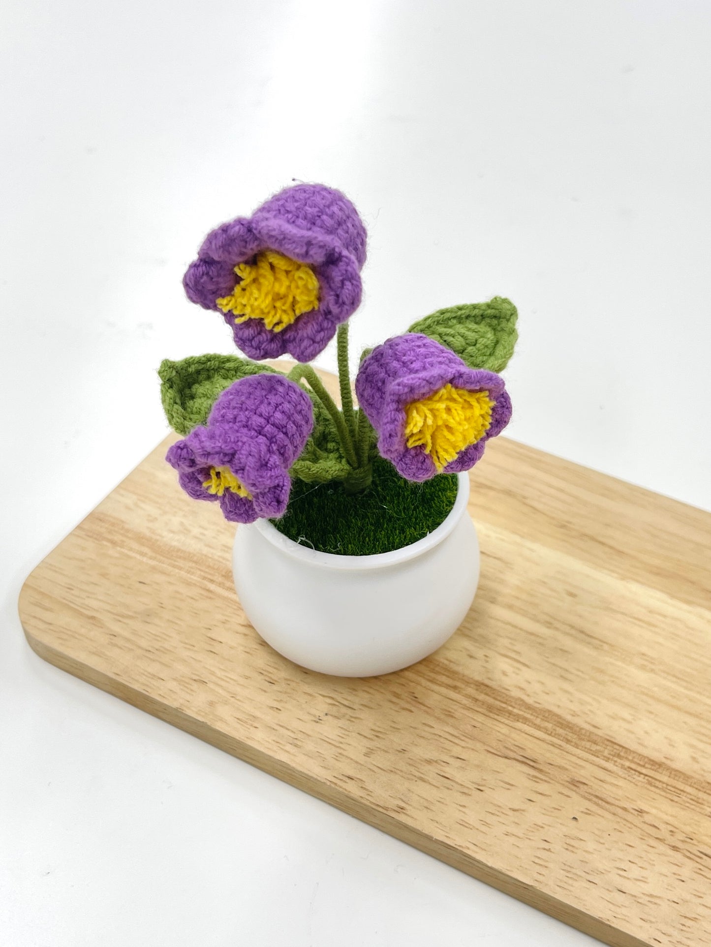 Crochet Canterbury Bell Flowers Plant