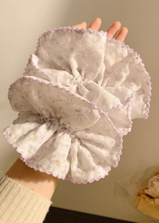 Pit a Pat Floral Hair Scrunchie