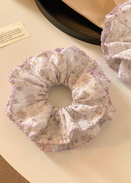 Pit a Pat Floral Hair Scrunchie