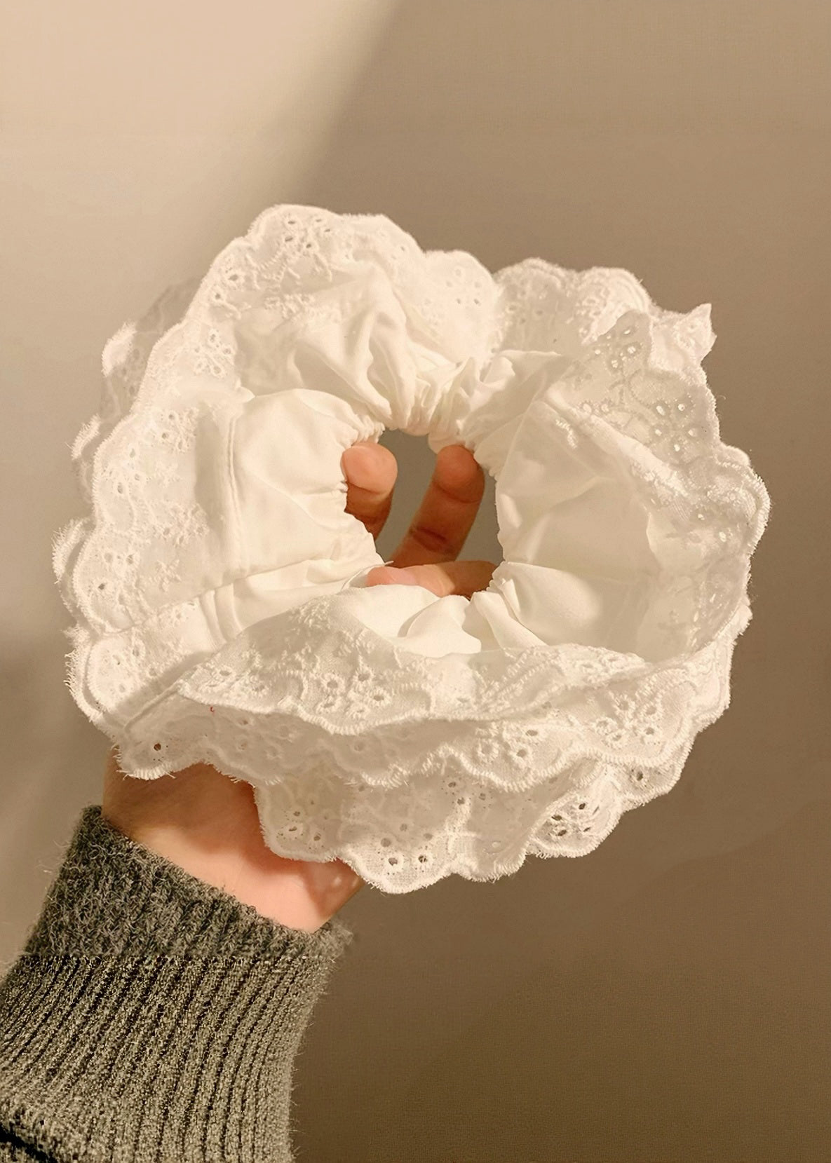 Pit a Pat Floral Hair Scrunchie