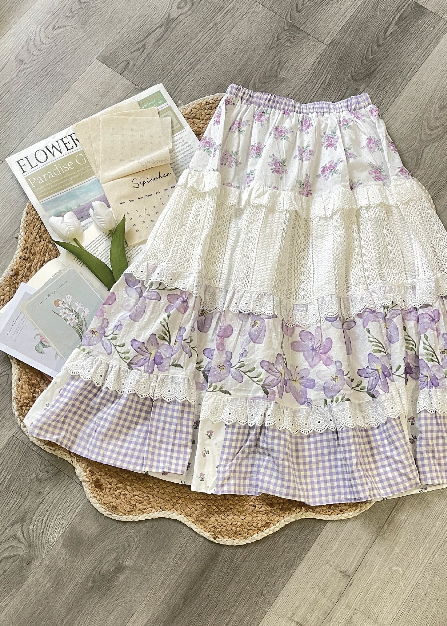 Pit a Pat Women’s Patchwork Maxi Skirt