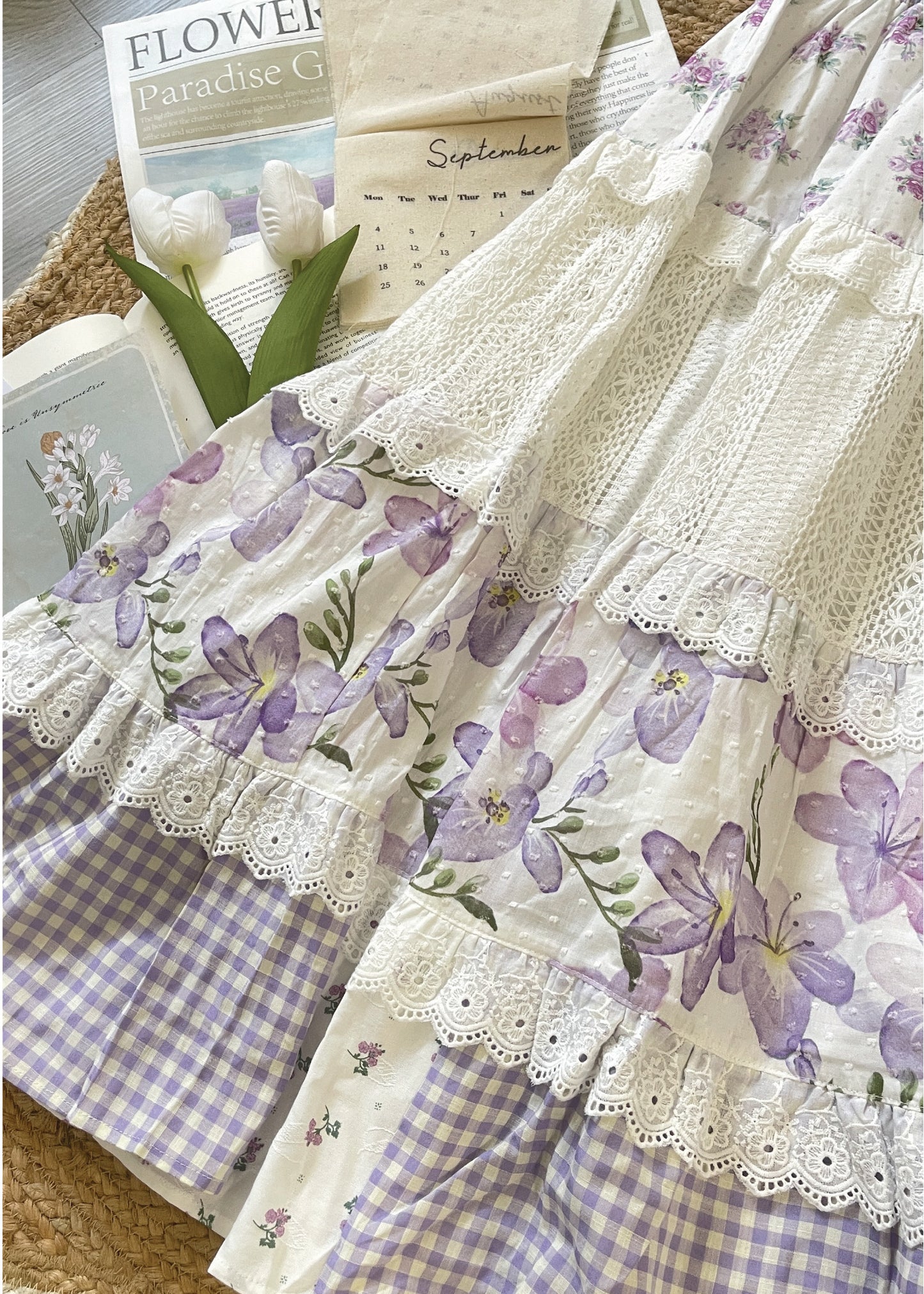 Pit a Pat Women’s Patchwork Maxi Skirt