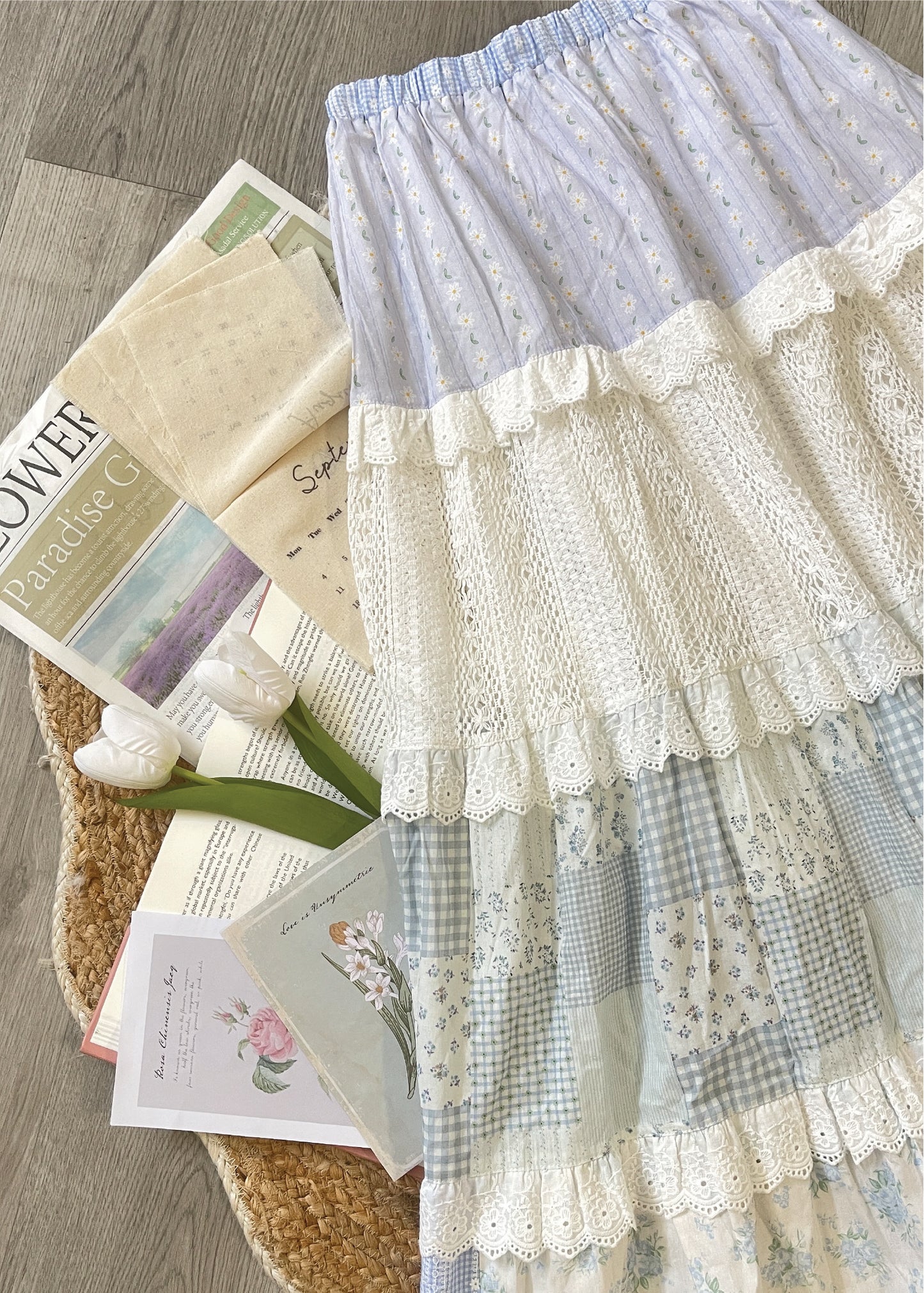 Pit a Pat Women’s Patchwork Maxi Skirt