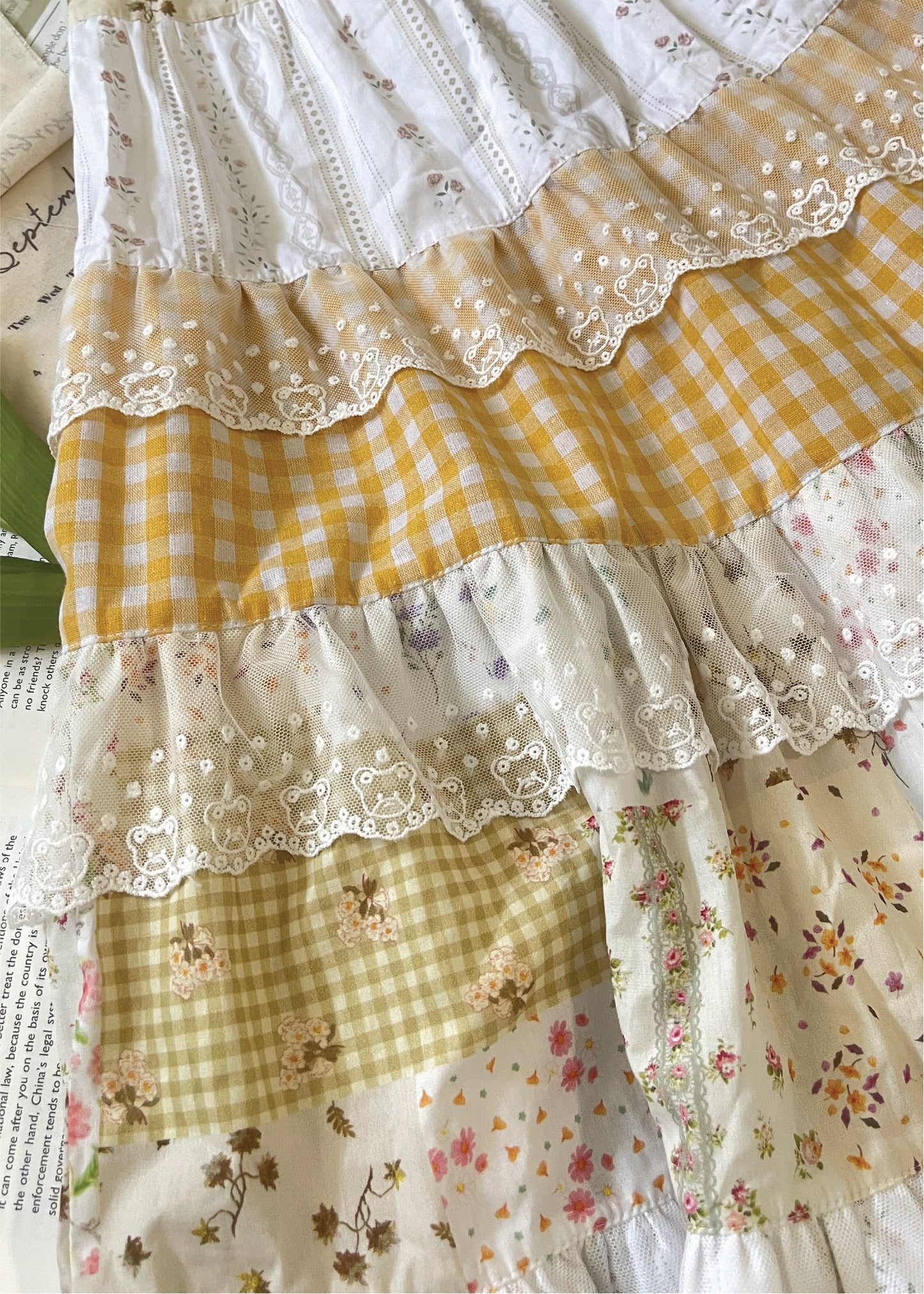 Pit a Pat Women’s Patchwork Maxi Skirt