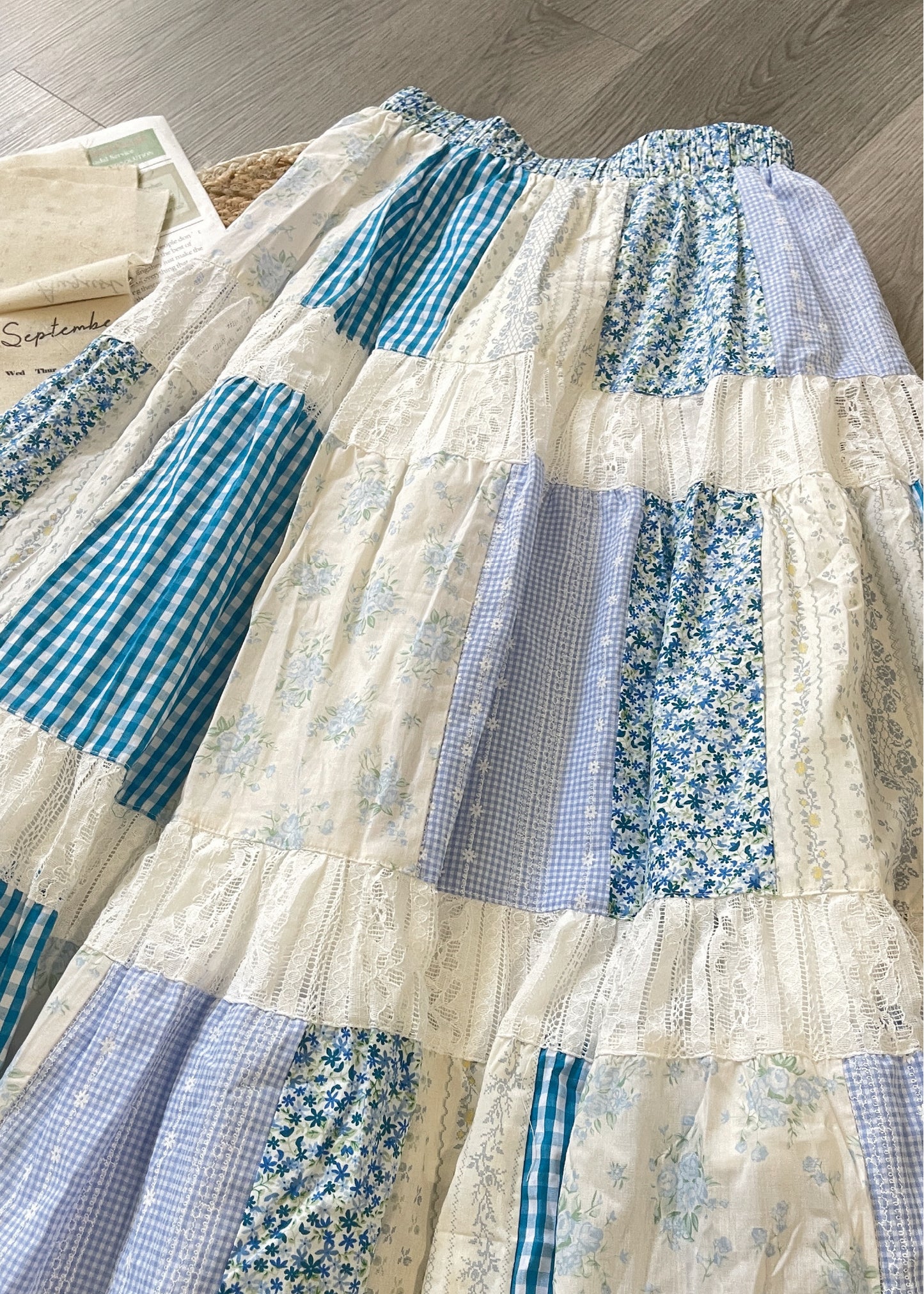 Pit a Pat Women’s Patchwork Maxi Skirt