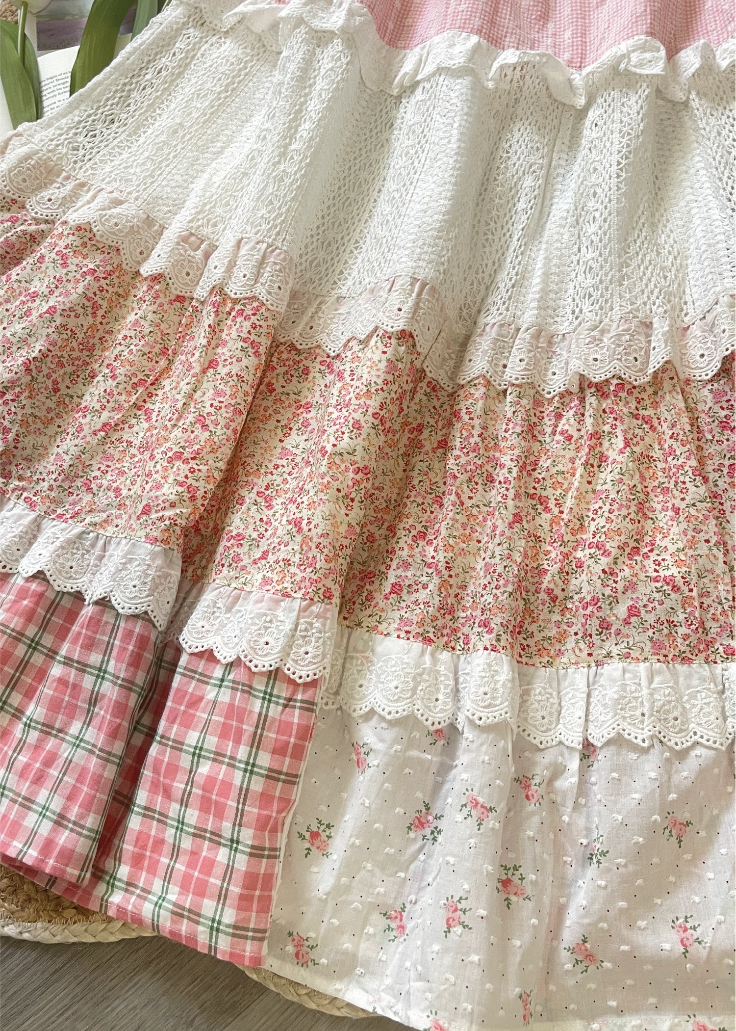 Pit a Pat Women’s Patchwork Maxi Skirt