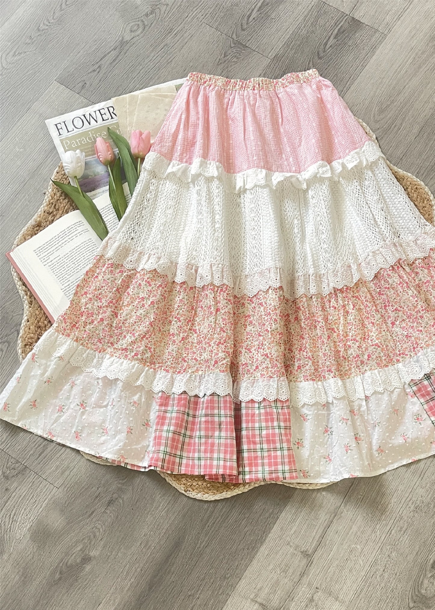 Pit a Pat Women’s Patchwork Maxi Skirt