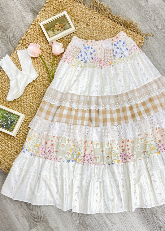 Women’s Patchwork Maxi Skirt