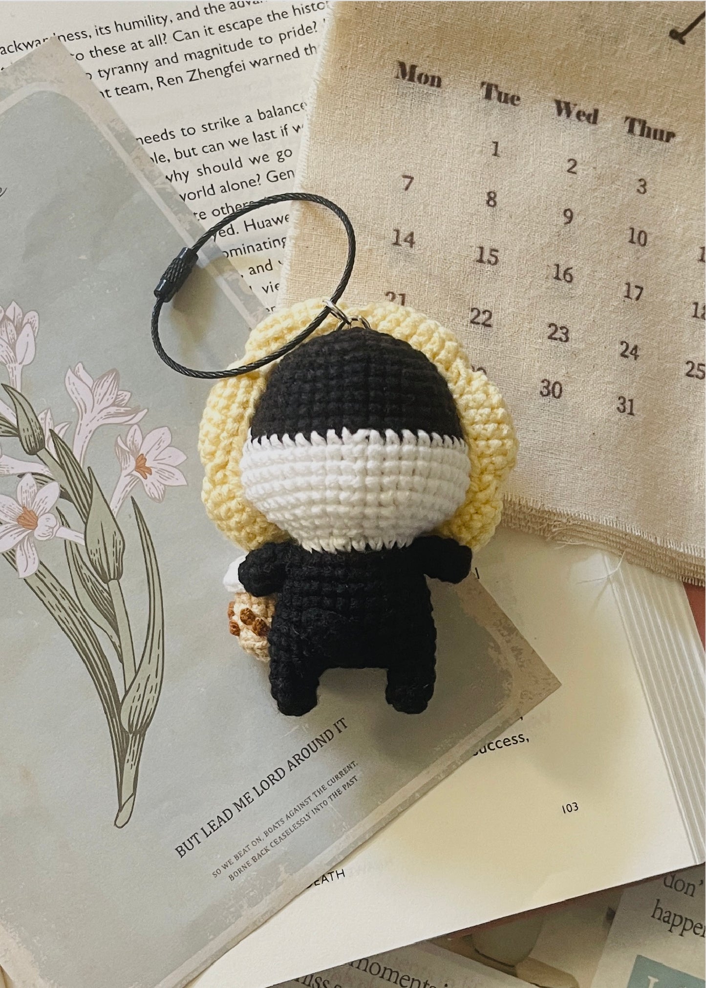Boba Puppy Keychain