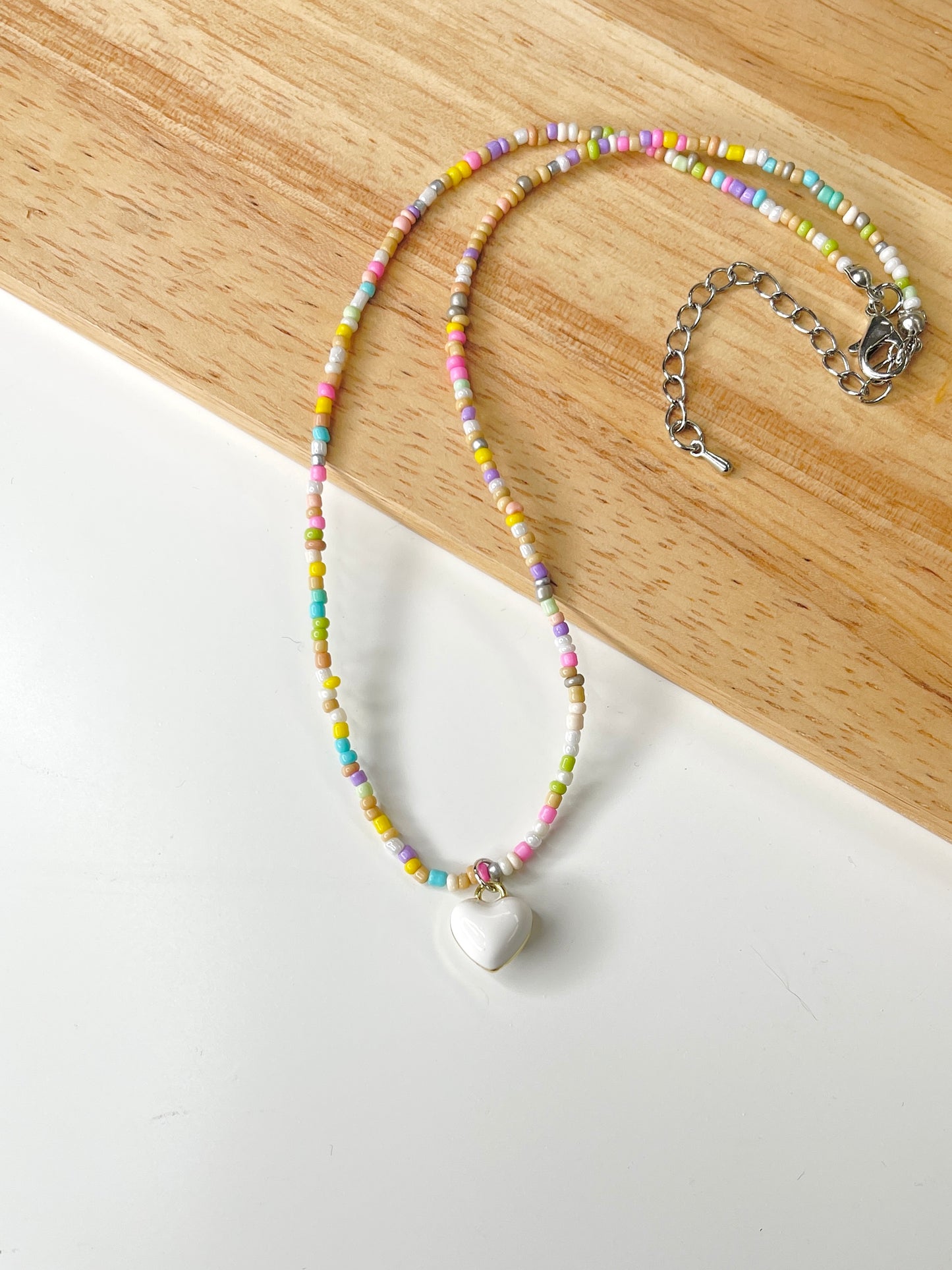 Pure Heart Beaded Necklace