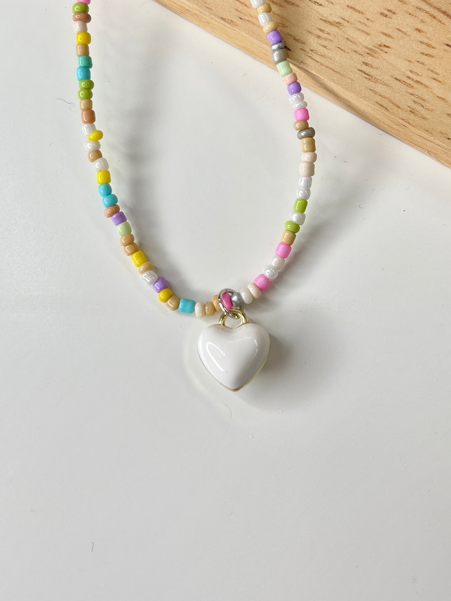 Pure Heart Beaded Necklace