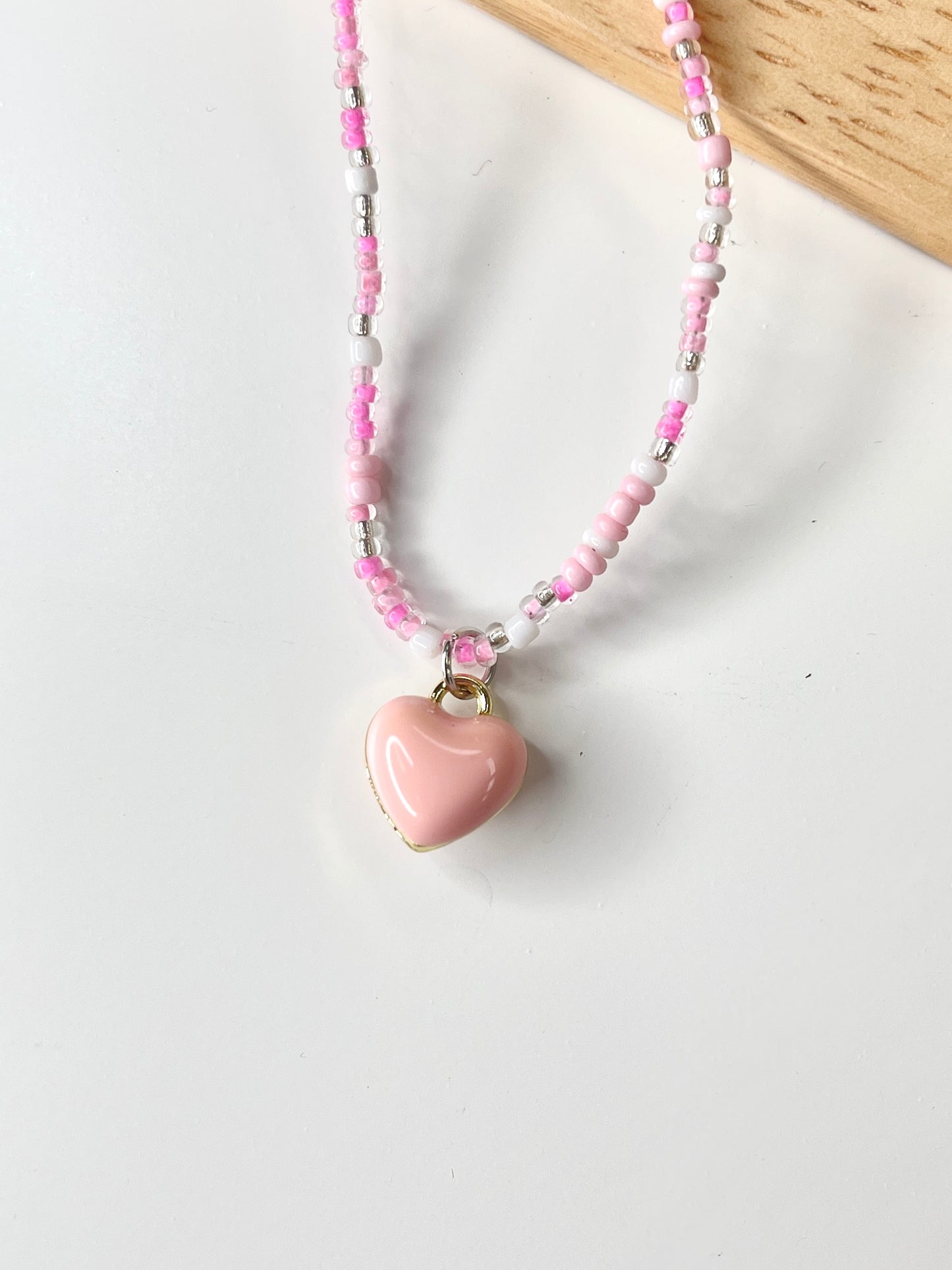 Love Heart Beaded Necklace