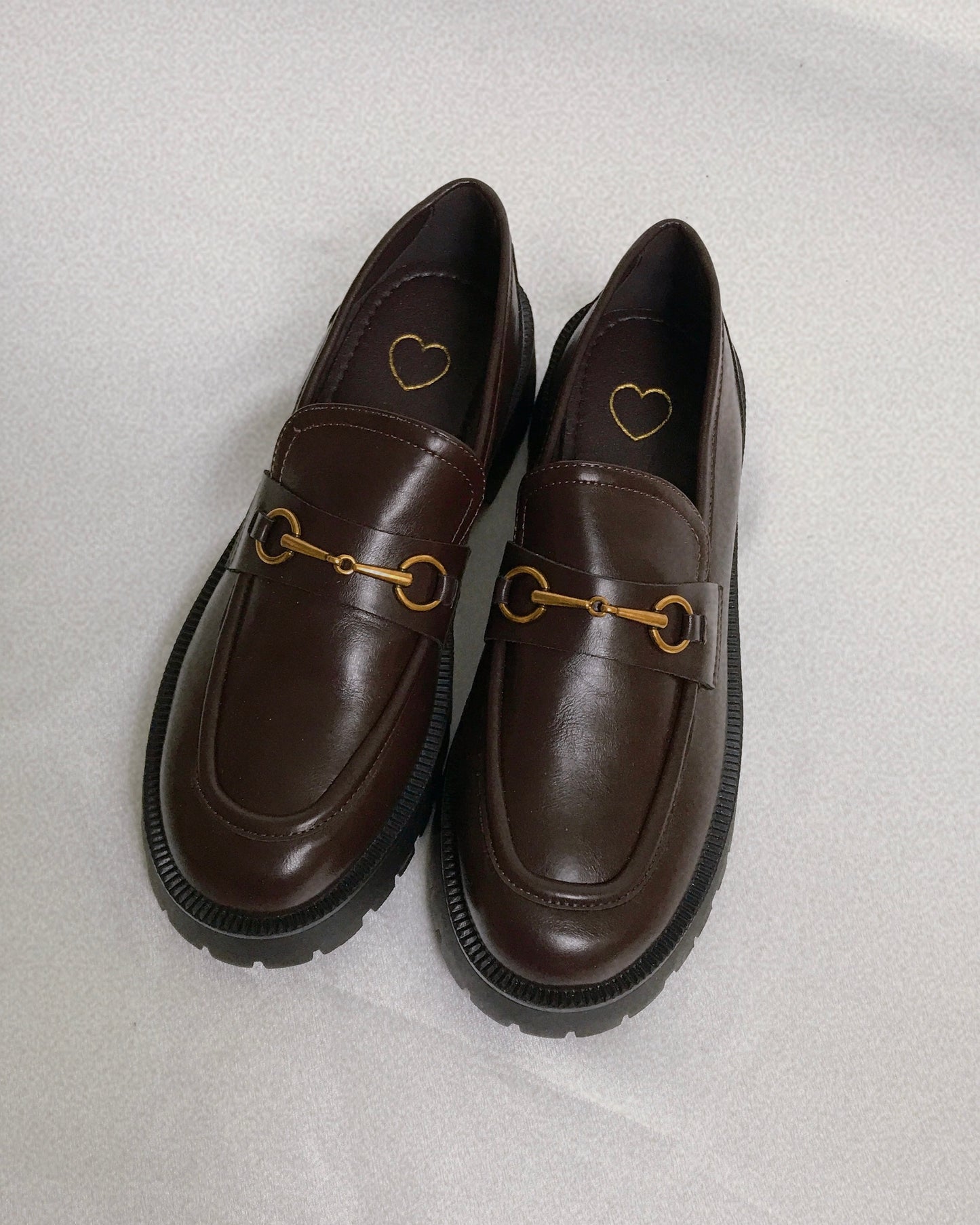 Pit a Pat Vintage Brown Chain Loafer