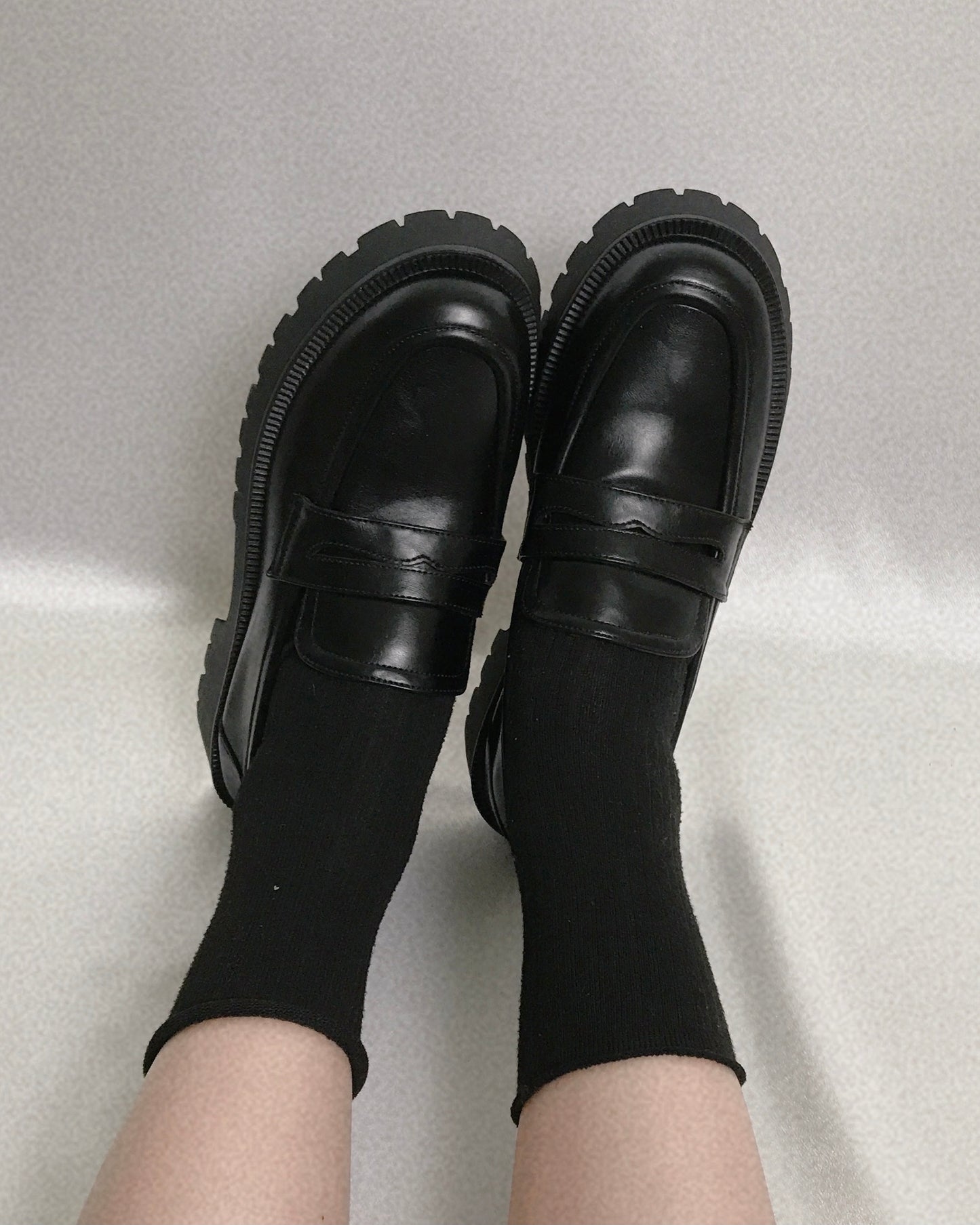 Pit a Pat Vintage Black Classic Loafer