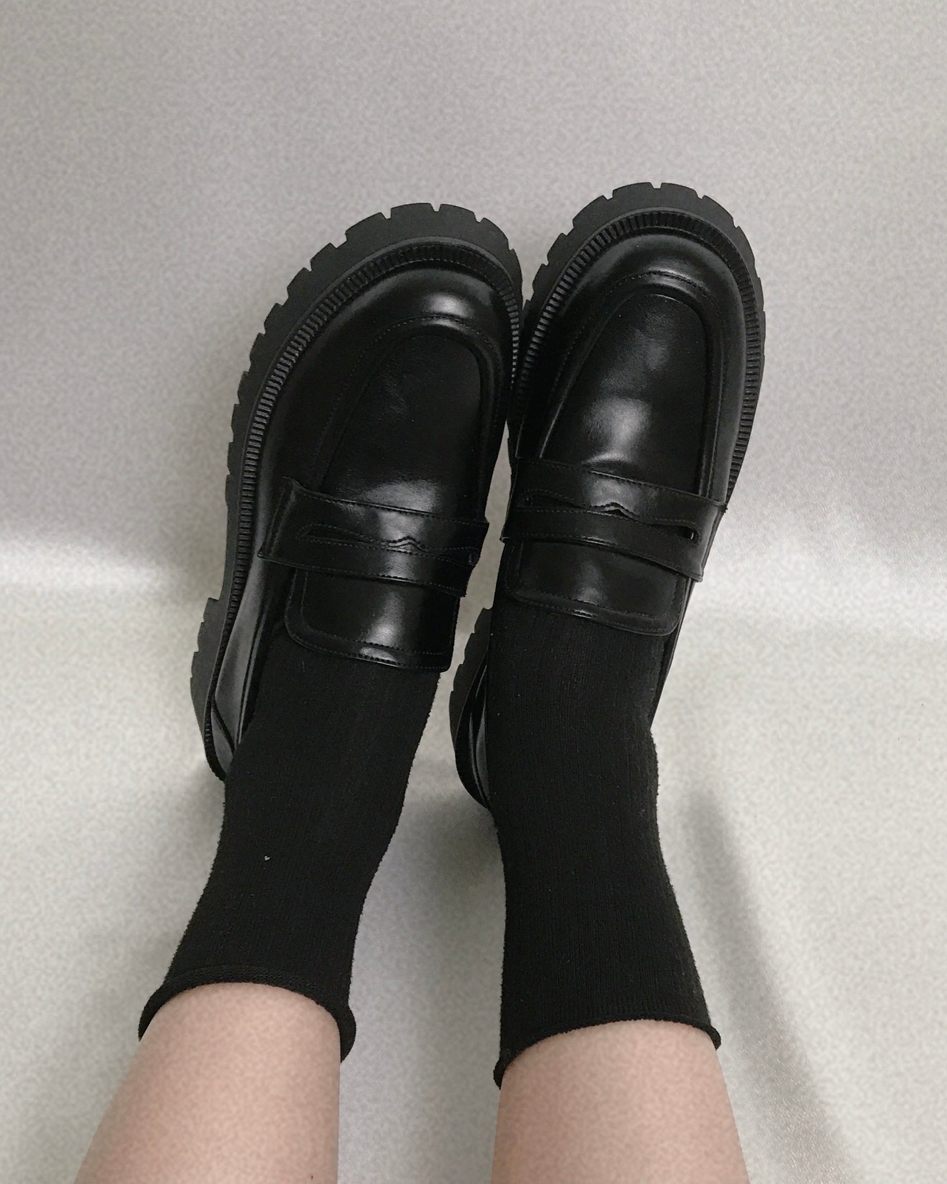 Pit a Pat Vintage Black Classic Loafer
