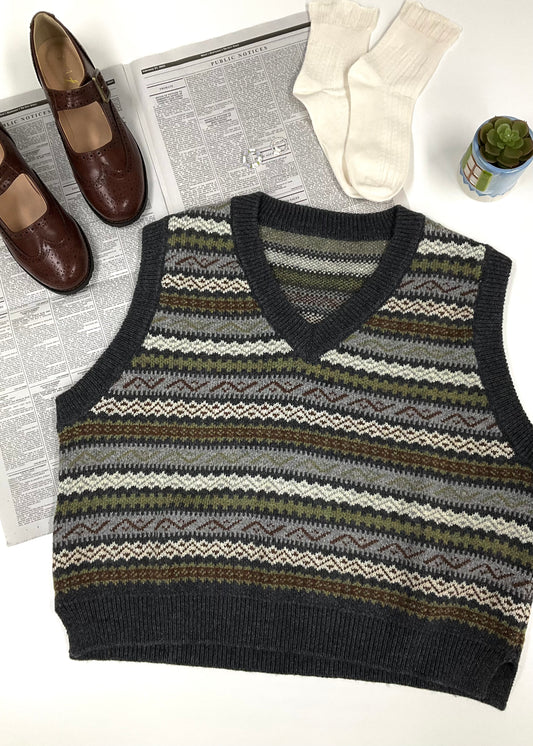 Grey Secret Garden Vest