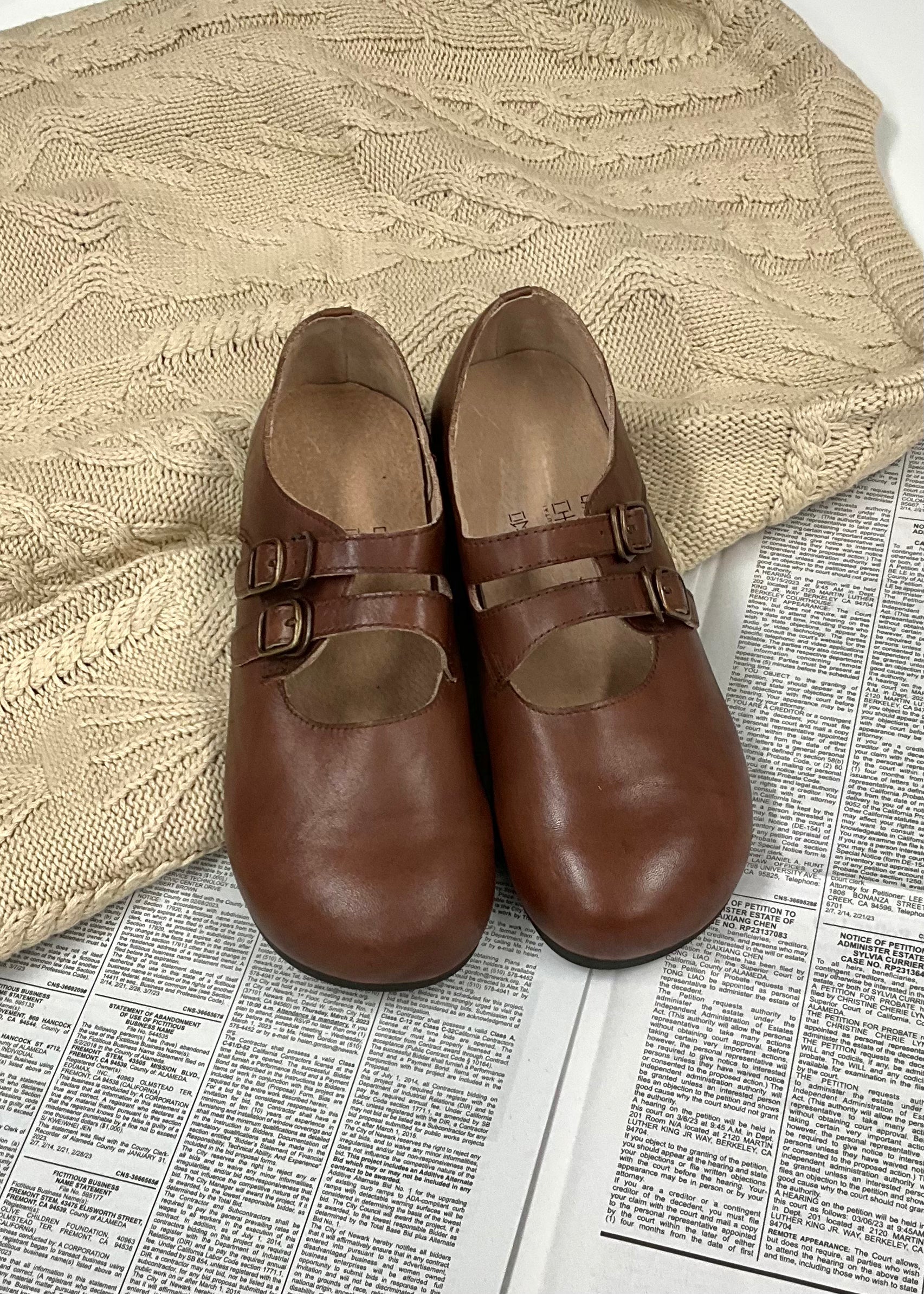 Pit a Pat Vintage Handmade Leather Mary Jane