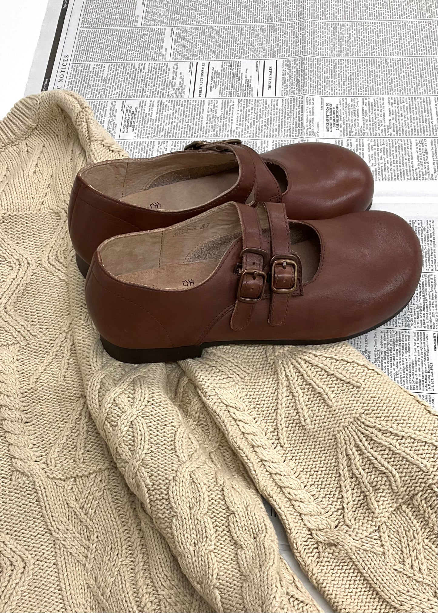 Pit a Pat Vintage Handmade Leather Mary Jane