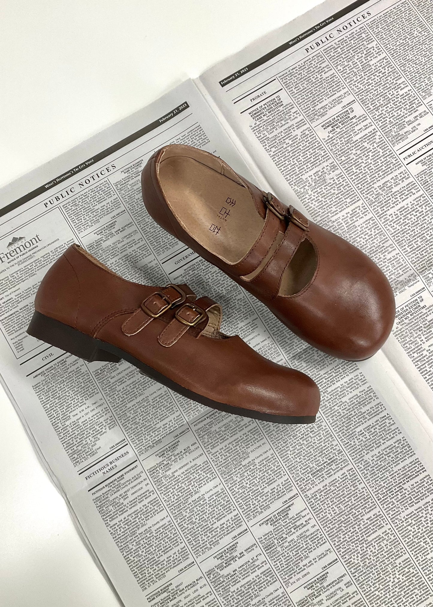 Pit a Pat Vintage Handmade Leather Mary Jane