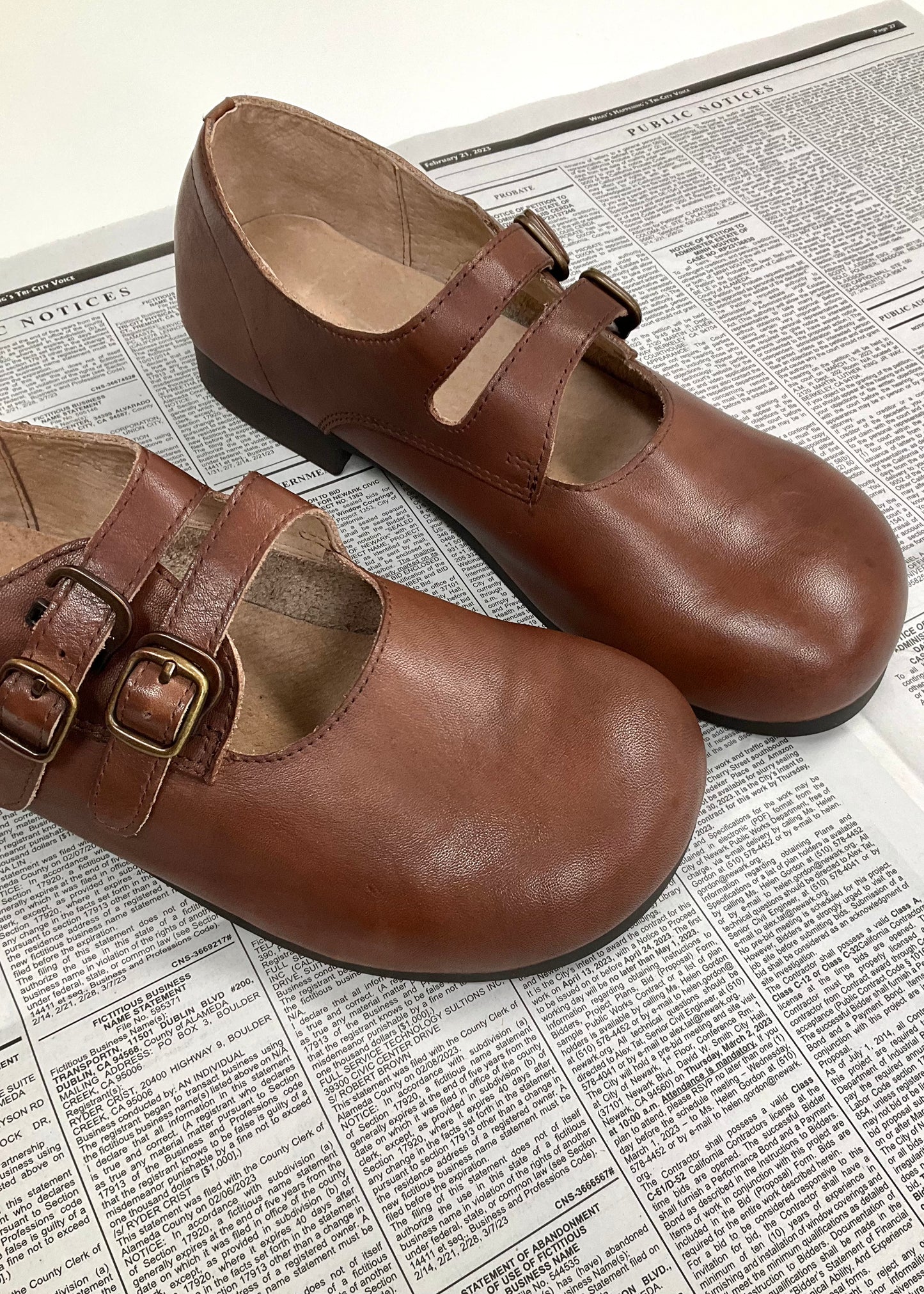 Pit a Pat Vintage Handmade Leather Mary Jane