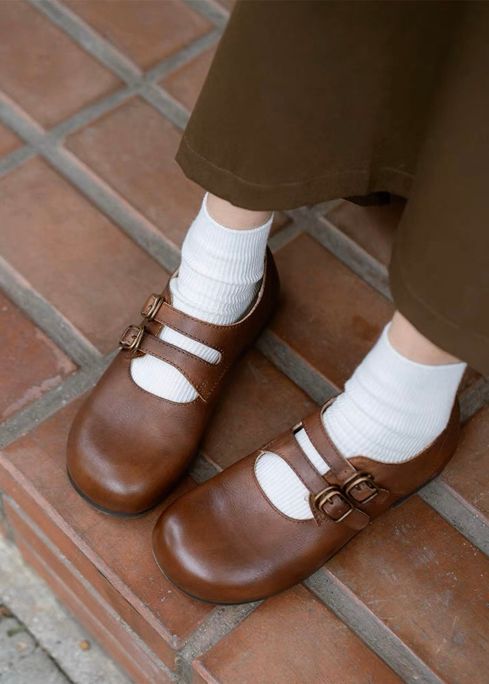 Pit a Pat Vintage Handmade Leather Mary Jane