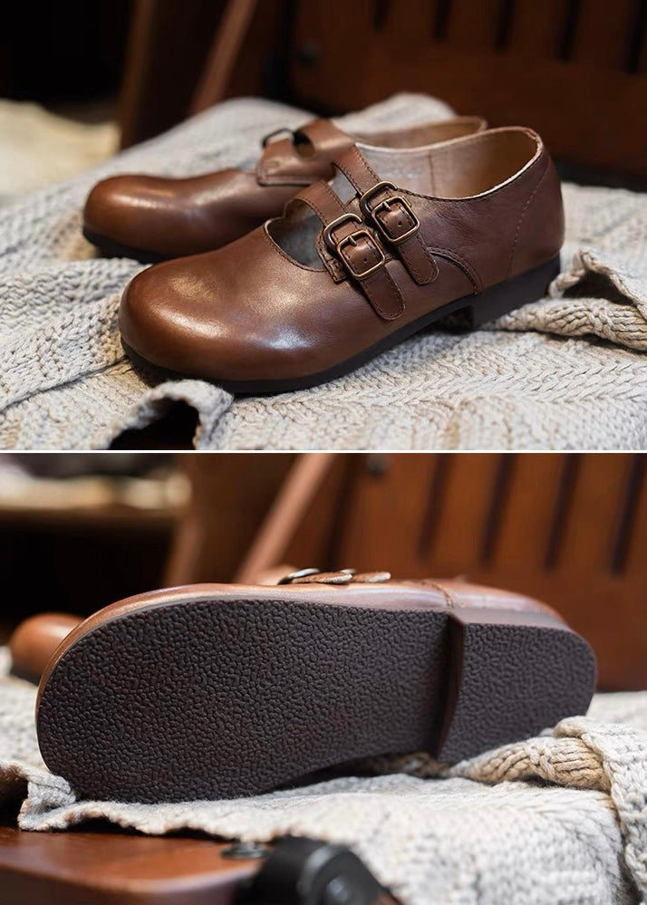 Pit a Pat Vintage Handmade Leather Mary Jane